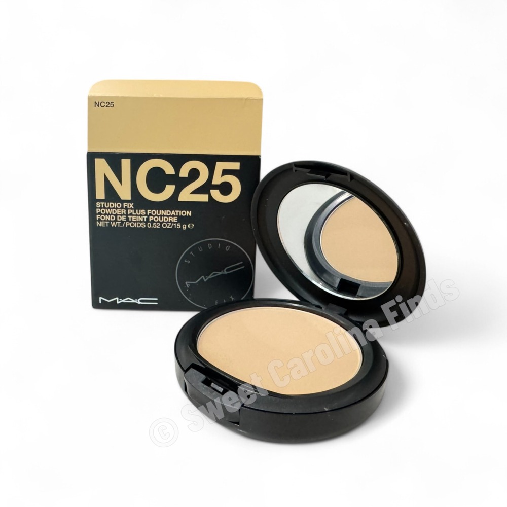 MAC Studio Fix Powder Plus Foundation – NC25 – 15g/0.52oz New – ORIGINAL FORMULA
